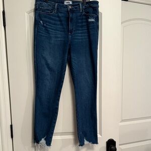 Paige Distressed Women's Jeans—Hoxton Ankle Skinny